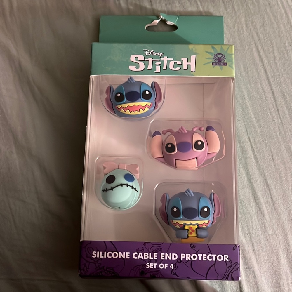 Lilo and Stitch Silicone cable end protectors